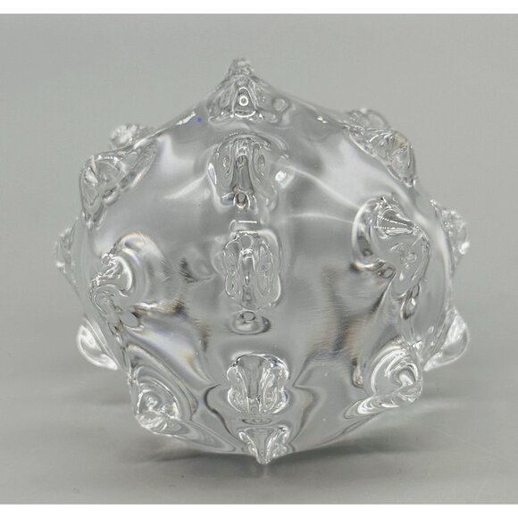 Hedgehog Clear Glass Crystal Paperweight Figurine 4 inch - Picture 4 of 7